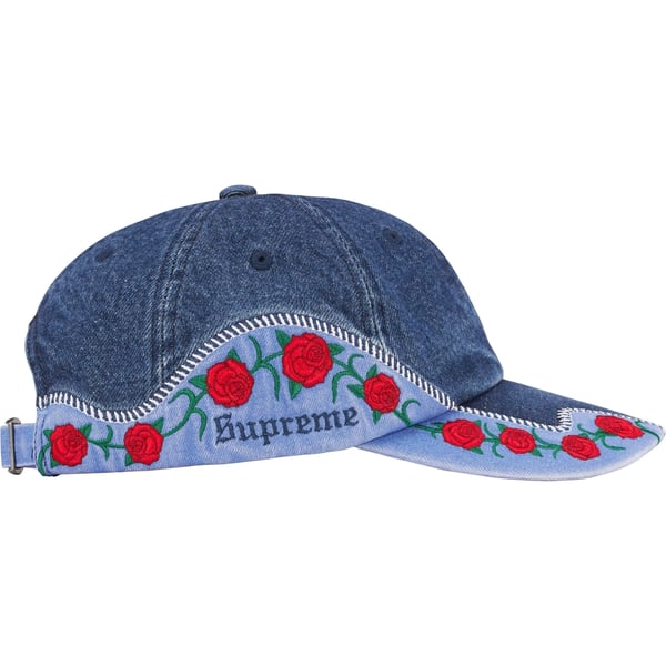 Supreme Roses 6-Panel - Indigo (front)