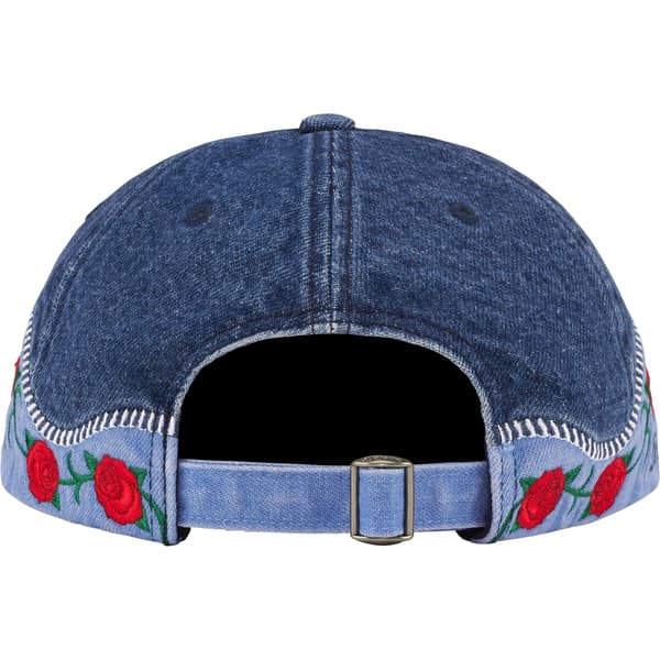 Supreme Roses 6-Panel - Indigo (front)