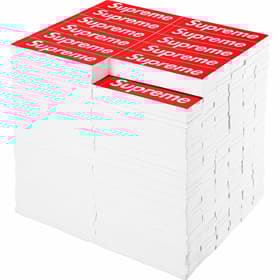 Supreme Rotary Hero Sticker Bricks Stool/Side Table Red