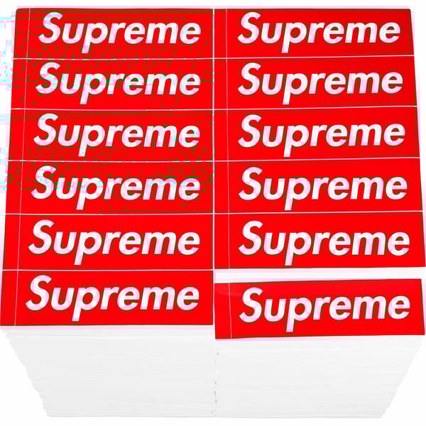 Supreme Rotary Hero Sticker Bricks Stool/Side Table - Red (front)