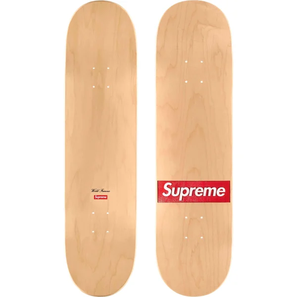 Supreme Routed Box Logo Skateboard - 8.25" x 32" (front)