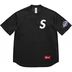 Supreme S Logo Baseball Henley - Black (front)