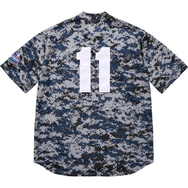 Supreme S Logo Baseball Henley - Digi Camo (front)