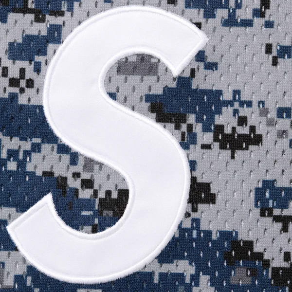 Supreme S Logo Baseball Henley - Digi Camo (front)