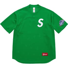 Supreme S Logo Baseball Henley Green