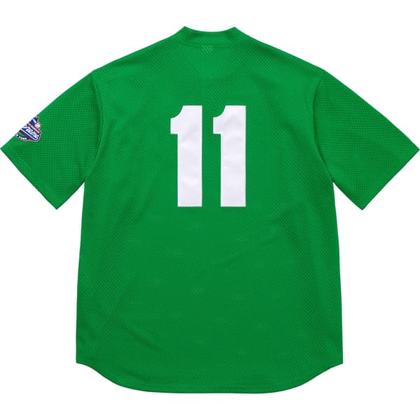 Supreme S Logo Baseball Henley - Green (front)