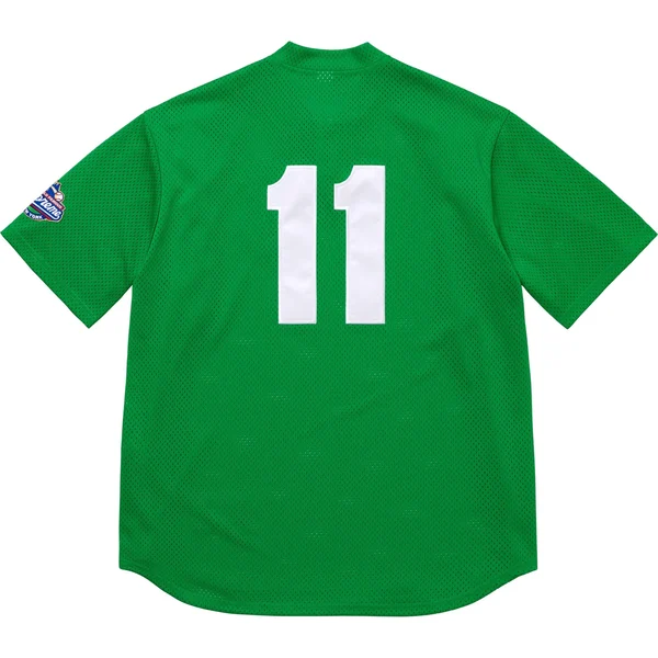 Supreme S Logo Baseball Henley - Green (front)