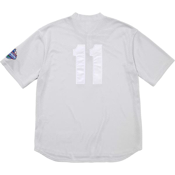 Supreme S Logo Baseball Henley - Grey (front)