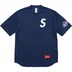 Supreme S Logo Baseball Henley - Navy (front)