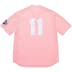 Supreme S Logo Baseball Henley - Pink (front)
