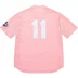 Supreme S Logo Baseball Henley - Pink (front)