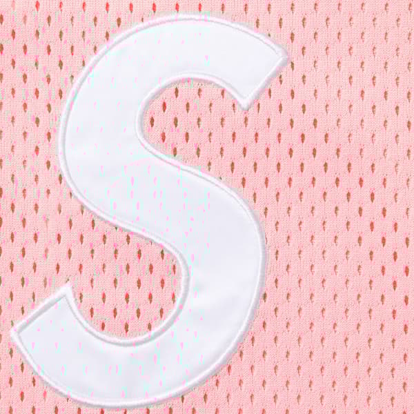 Supreme S Logo Baseball Henley - Pink (front)