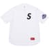 Supreme S Logo Baseball Henley - White (front)