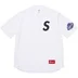 Supreme S Logo Baseball Henley - White (front)
