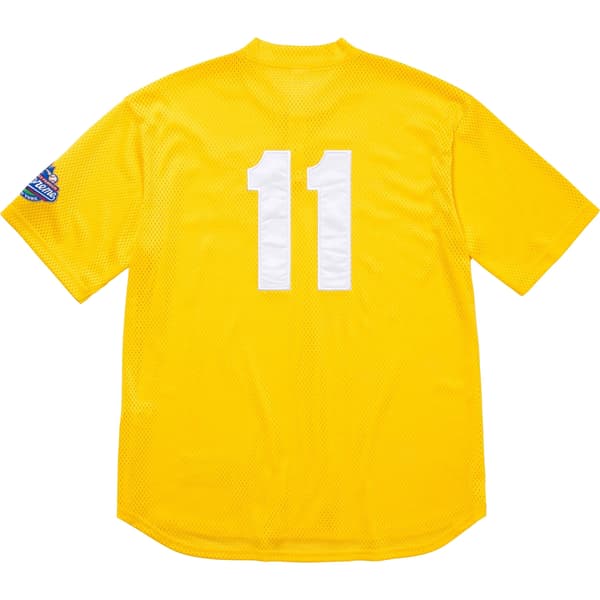 Supreme S Logo Baseball Henley - Yellow (front)