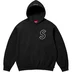 Supreme S Logo Hooded Sweatshirt - Black (front)