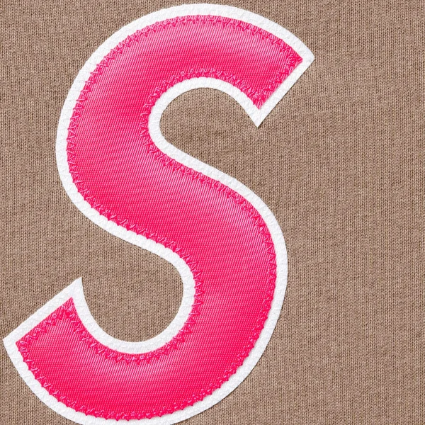 Supreme S Logo Hooded Sweatshirt - Dusty Brown (front)