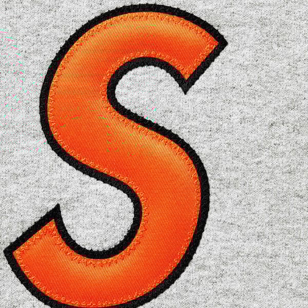 Supreme S Logo Hooded Sweatshirt - Heather Grey (front)