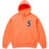 Supreme S Logo Hooded Sweatshirt - Light Orange (front)