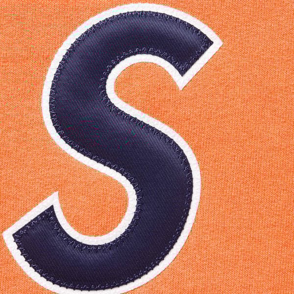 Supreme S Logo Hooded Sweatshirt - Light Orange (front)