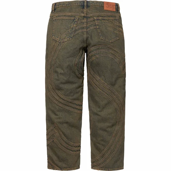 Supreme S Logo Loose Fit Jean - Dirty (front)