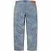 Supreme S Logo Loose Fit Jean - Washed Blue (front)