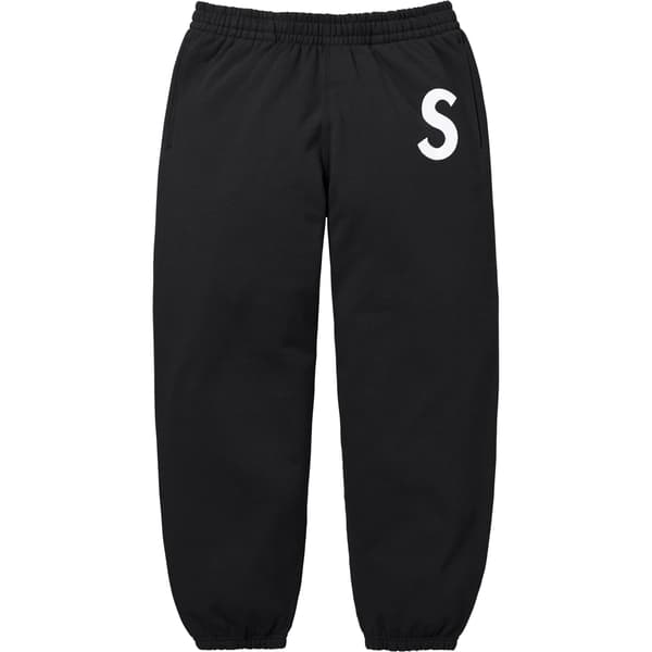 Supreme S Logo Sweatpant - Black (front)