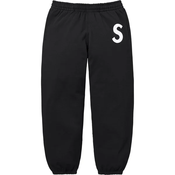 Supreme S Logo Sweatpant - Black (front)