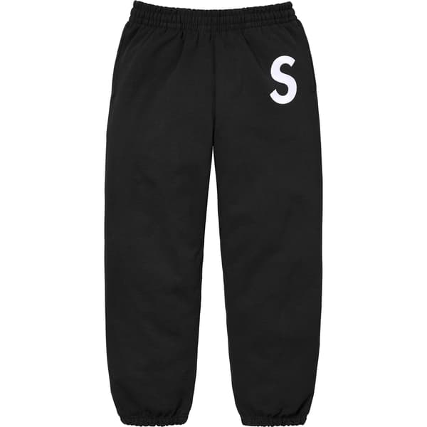 Supreme S Logo Sweatpant - Black (front)