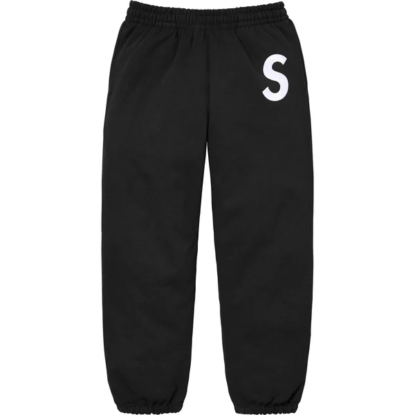 Supreme S Logo Sweatpant - Black (front)