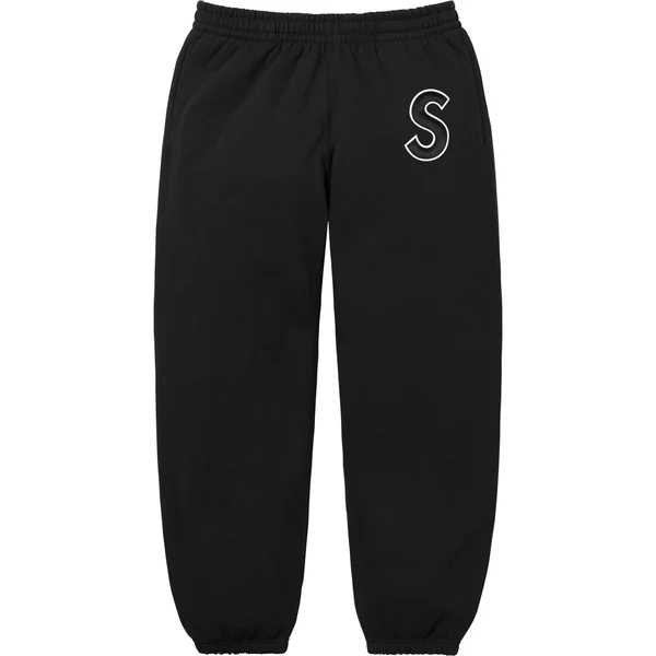 Supreme S Logo Sweatpant - Black (front)