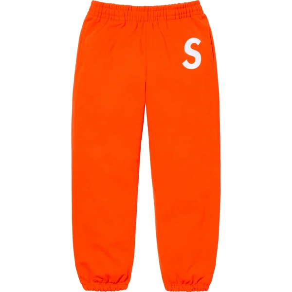 Supreme S Logo Sweatpant - Bright Orange (front)