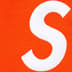 Supreme S Logo Sweatpant - Bright Orange (front)