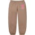 Supreme S Logo Sweatpant - Dusty Brown (front)