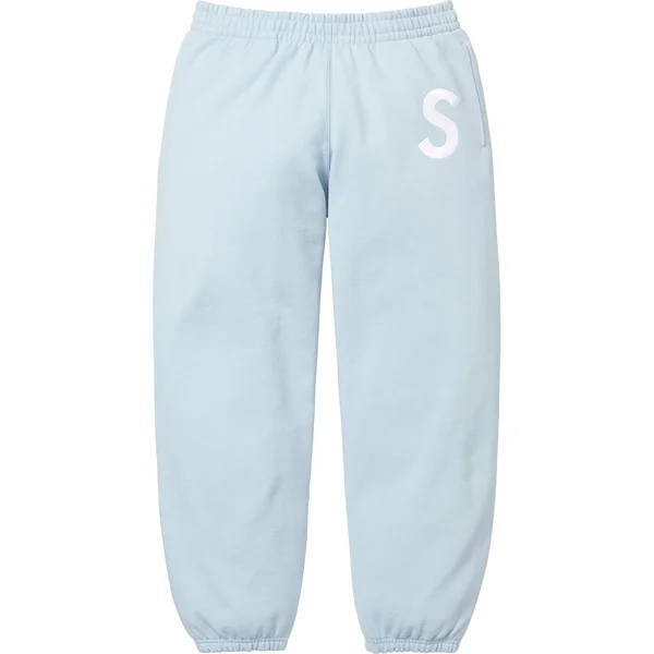 Supreme S Logo Sweatpant - Light Blue (front)
