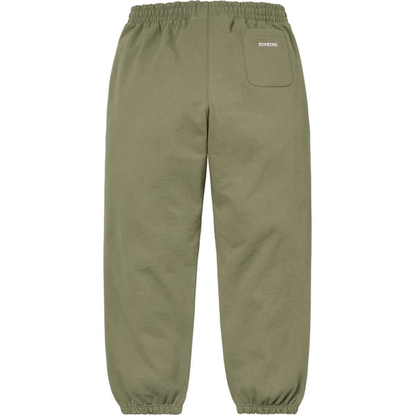 Supreme S Logo Sweatpant - Light Olive (front)