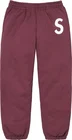 Supreme S Logo Sweatpant - Maroon (front)