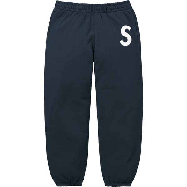 Supreme S Logo Sweatpant - Navy (front)
