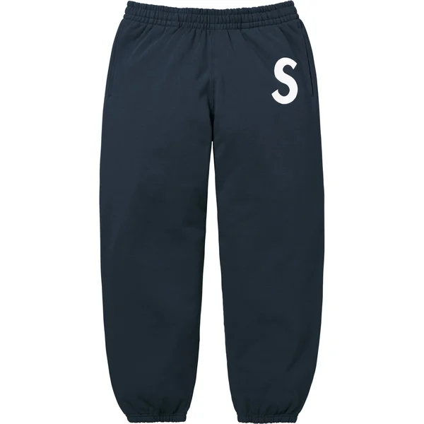 Supreme S Logo Sweatpant - Navy (front)