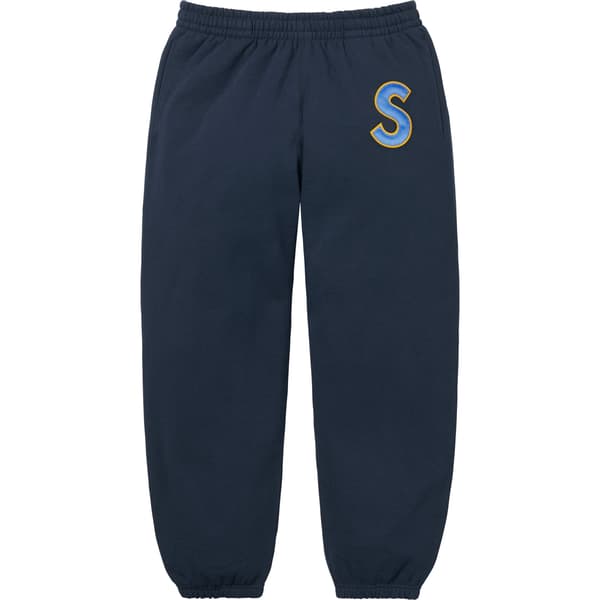 Supreme S Logo Sweatpant - Navy (front)