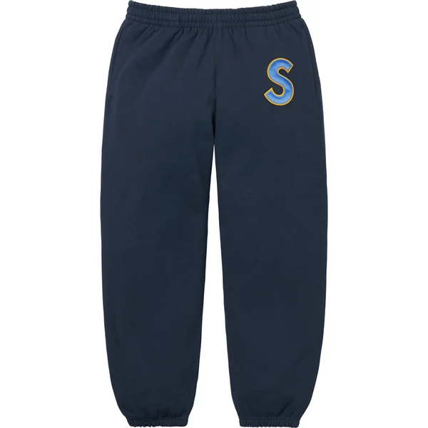 Supreme S Logo Sweatpant - Navy (front)