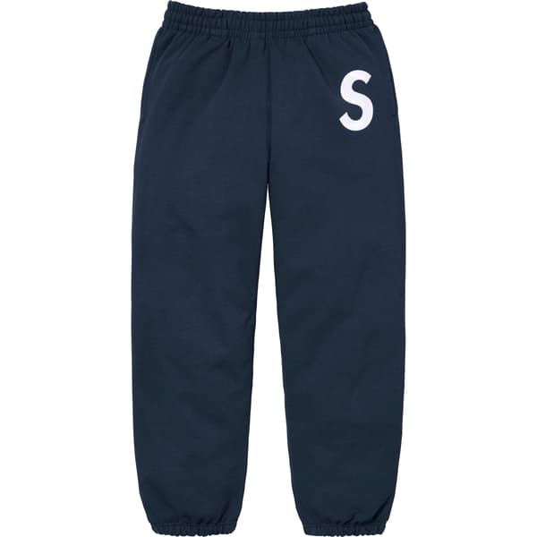 Supreme S Logo Sweatpant - Navy (front)