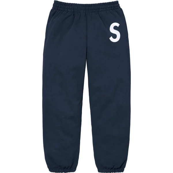 Supreme S Logo Sweatpant - Navy (front)