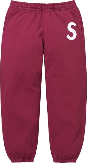 Supreme S Logo Sweatpant Raspberry
