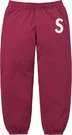 Supreme S Logo Sweatpant - Raspberry (front)