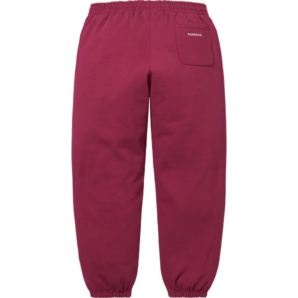 Supreme S Logo Sweatpant - Raspberry (front)