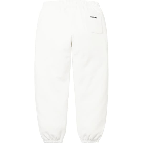 Supreme S Logo Sweatpant - White (front)