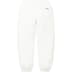 Supreme S Logo Sweatpant - White (front)
