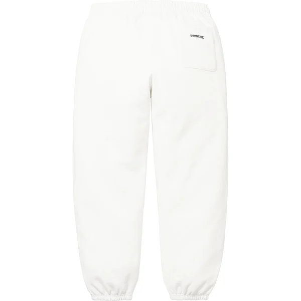 Supreme S Logo Sweatpant - White (front)