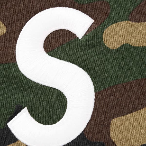 Supreme S Logo Sweatpant - Woodland Camo (front)